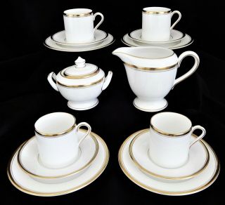 Royal Worcester,  Viceroy,  Coffee Set,  4 X Cups Saucers Plates,  Jug & Sugar Bowl