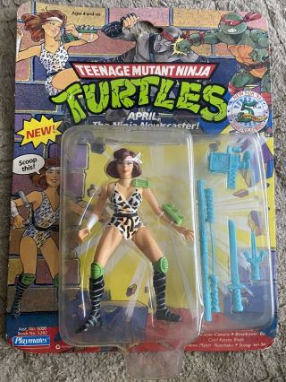 Teenage Mutant Turtles Tmnt April O’neil The Ninja Newscaster Playmates Moc 1992