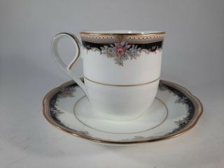 Set 5 Teacups & Saucers Noritake Palais Royal 9773 Coffee Cup 2