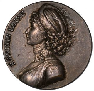 1910 Queen Luise Of Prussia Silver Medal - 1810 Zur Erinnerung An Den 1910