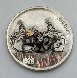 Hobo Nickel Engraved Buffalo Coin