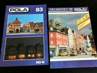 Pola 2 Catalogues Modelisme Train Ho N 1983 - 88 Guide 76 P.  Modellbahn Katalog
