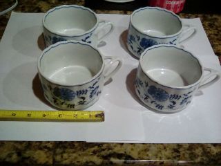 Blue Danube Set Of 4 Soup Mugs