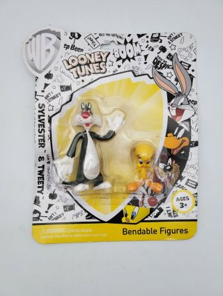 Warner Brothers Looney Tunes Sylvester & Tweety Bendable Figures