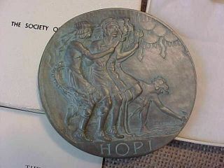 Society Of Medalists 3rd Issue Bronze Medal Hopi Indians Prayer For Rain