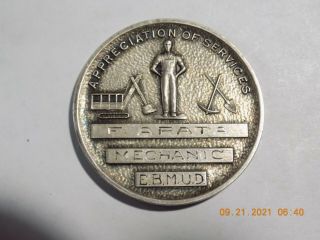 PARDEE DAM & SPILLWAY 1927 - 1929 ATKINSON CONSTRUCTION CO.  Silver Award Medal UNC 2