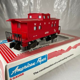 American Flyer By A.  C.  Gilbert S Gauge 6 - 48702 Wabash Illuminated Caboose