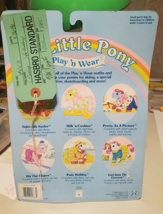 Marketing Sample G1 My Little Pony Mlp Vintage Play N Wear Holiday Prototype