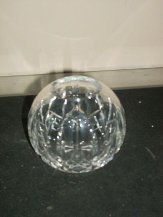 Waterford Crystal Lismore Rose Bowl Vase 4 "