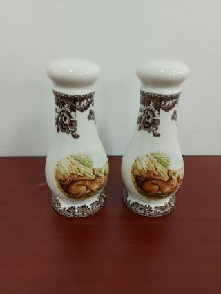 Spode Woodland Table Salt And Pepper Shakers