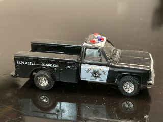 1/87 HO Scale Trident CHP California Highway Patrol EOD Bomb Squad Chevy truck 3
