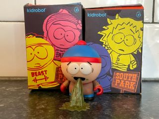 South Park Stan Vomiting Figure Kidrobot Vinyl Mini Series 2 Blind Mystery Box