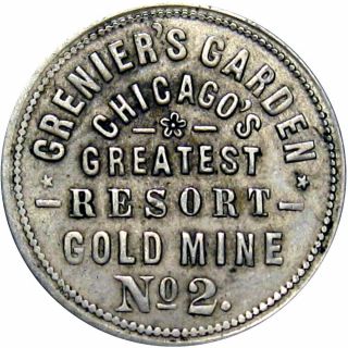 1889 Chicago Illinois Good For Merchant Token Grenier 