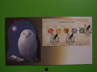 Buckingham First Day Cover 2007 Harry Potter Mini Sheet