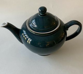 Denby/langley Greenwich Stoneware Teapot With Lid Handcrafted In England
