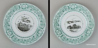 Jules Vieillard & Cie,  Chateaus Bordeaux Philip Deshoulieres,  Dessert Plate/s