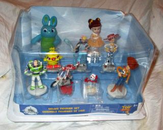 Disney Store Toy Story 4 Deluxe Figurine Set 9 Piece Set