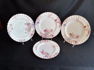 Spode Chelsea Garden R9781 Set Of 3 Dinner Plates And 1 Luncheon Plate