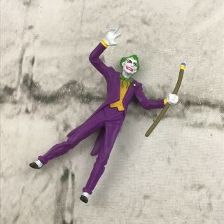 Dc Comics Joker Miniature 2.  5” Pvc Figure Comic Book Villain Detailed Toy