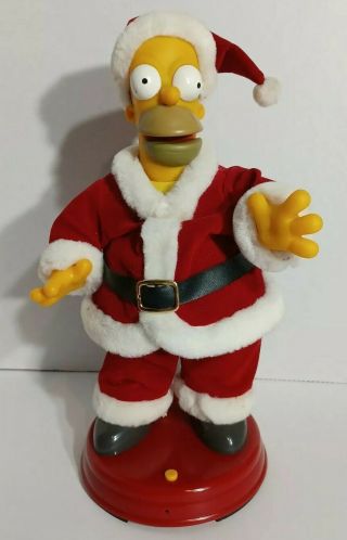 Homer Simpson - Santa - Animated Singing & Dancing Christmas - 13” Figure - 2002