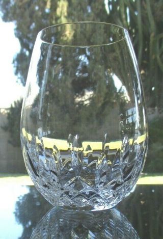 Waterford Crystal,  Lismore Essence 5 3/8 Inch Stemless Red Wine Glass