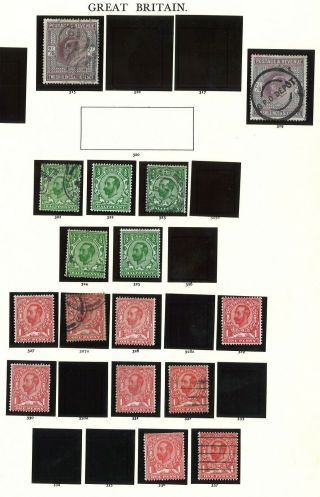 Lot:39965 Gb Edvii - George V Definitive Issues And Shown On Page