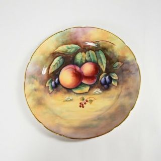 1940’s Paragon Fine Bone China Orchard Harvest Plate Sined By E Harper 10 - 3/4” D