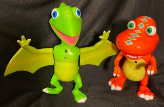 2 Dinosaur Train Talking Toy Figures Buddy Tiny Interactive Jim Henson Pbs