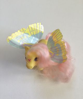My Little Pony G1 Yellow Baby 1988 Hasbro Summer Flutter Wings Humming Bird