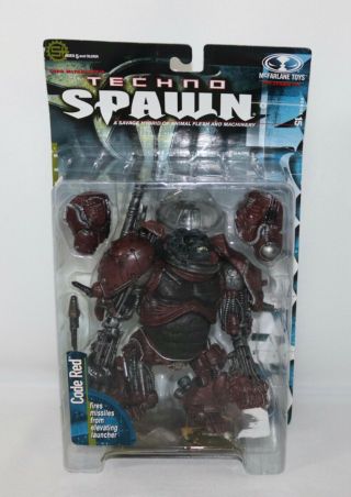 Techno Spawn Code Red Mcfarlane Toys 1999 Ultra Action Figure Nrfp