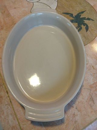 Le Crueset - - - 6.  36 - - Size 10x 16 Brown Ovalcasserole Dish - - -