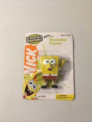 Spongebob Squarepants 2.  5 " Bendable Figure Toy 2005 Viacom