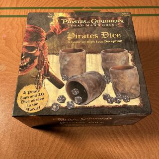 Disney Pirates Of The Caribbean Dead Mans Chest Pirates Dice Game Complete