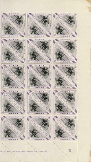LUNDY: 1954 Set of 3 Full Millenary Horses 5 x 5 Sheets - Full Margins (42855) 3