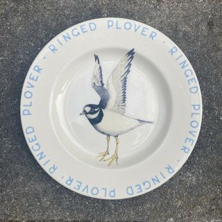 Emma Bridgewater Ringed Plover Sea Bird Plate 8 1/2 "
