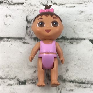 Nickelodeon Dora The Explorer Baby Toddler 5” Doll Jointed Viacom 2004 Mattel