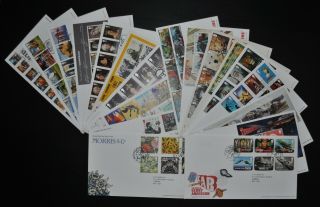 2011 Royal Mail Fdc Year Set X 19 With Tallents House Special Handstamps.