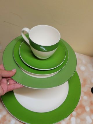5 Lenox Kate Spade RUTHERFORD GREEN GRAMERCY PLACE SETTING 2