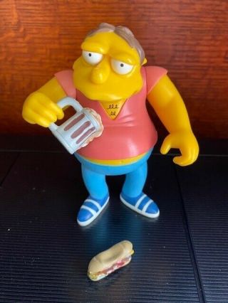 Barney Gumble Action Figure 2000 Playmates Interactive The Simpsons Series 2