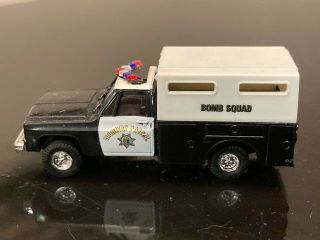 1/87 Ho Scale Chp California Highway Patrol Bomb Squad Chevy Box Truck Plastic