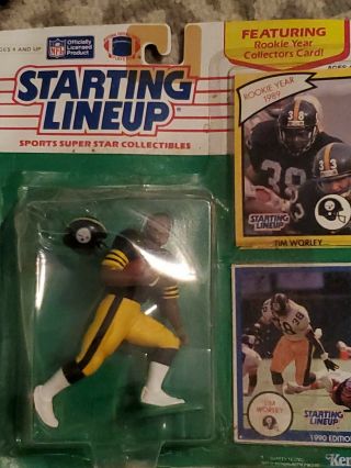1990 Nfl Kenner Starting Lineup Tim Worley Pittsburgh Steelers