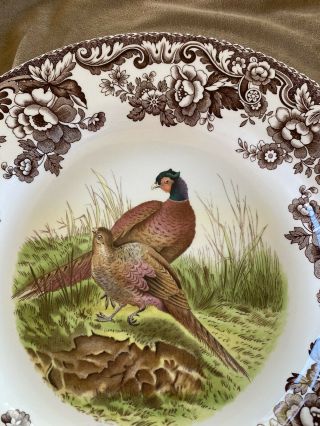 Spode Woodland Pheasant Dinner Plate Made In England