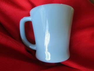 Vintage Fire King Turquoise D Handle Coffee Cup