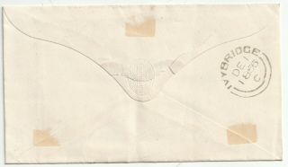 1856 PLYMOUTH SPOON POSTMARK ON 1d STAR COVER TO MODBURY - DEVON - LINE ENGRAVED 2