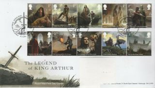 Gb Fdc 2021 Legend Of King Arthur Edinburgh Pmk C/w Inlay Card
