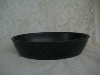Pfaltzgraff Midnight Sun 10 " Oval Baker,  Black Stoneware Serving Dish Bowl
