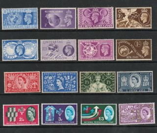 Great Britain 1948 - 1963 Selected Stamps Including Olympics,  Coronation