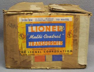 Lionel Rw Brown Transformer Box (only) (p - 6)