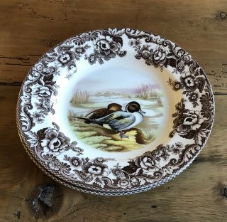 Spode Woodland Pintail 10.  5 " Dinner Plates Set Of 2