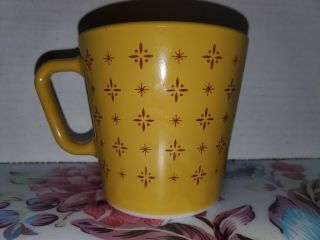Vintage Pyrex Foulard Butterscotch Gold Coffee Mug Cup 8 Oz